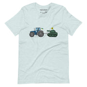 A Ukrainian Farmer Finds a Russian Tank x Slava Ukraini - Adult TShirt