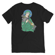 Saint Javelin and Tryzub - Adult VNeck TShirt