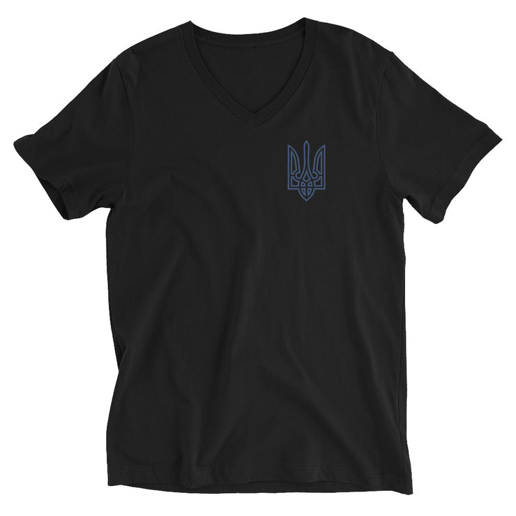 Saint Javelin and Tryzub - Adult VNeck TShirt