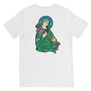 Saint Javelin and Tryzub - Adult VNeck TShirt