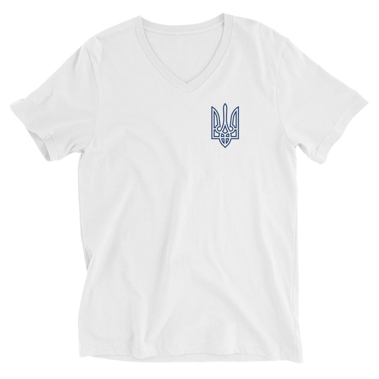 Saint Javelin and Tryzub - Adult VNeck TShirt