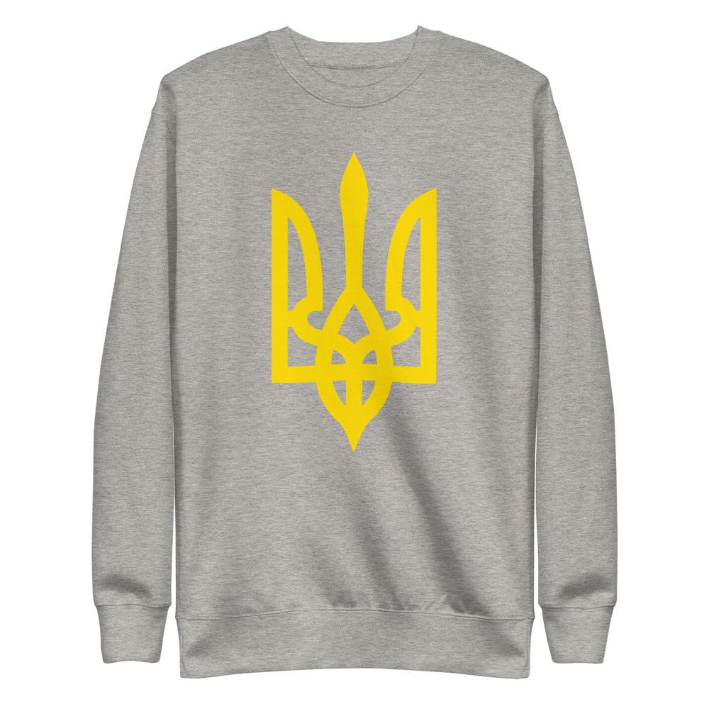 Yellow Tryzub - Adult Crewneck Sweatshirt - Saint Javelin