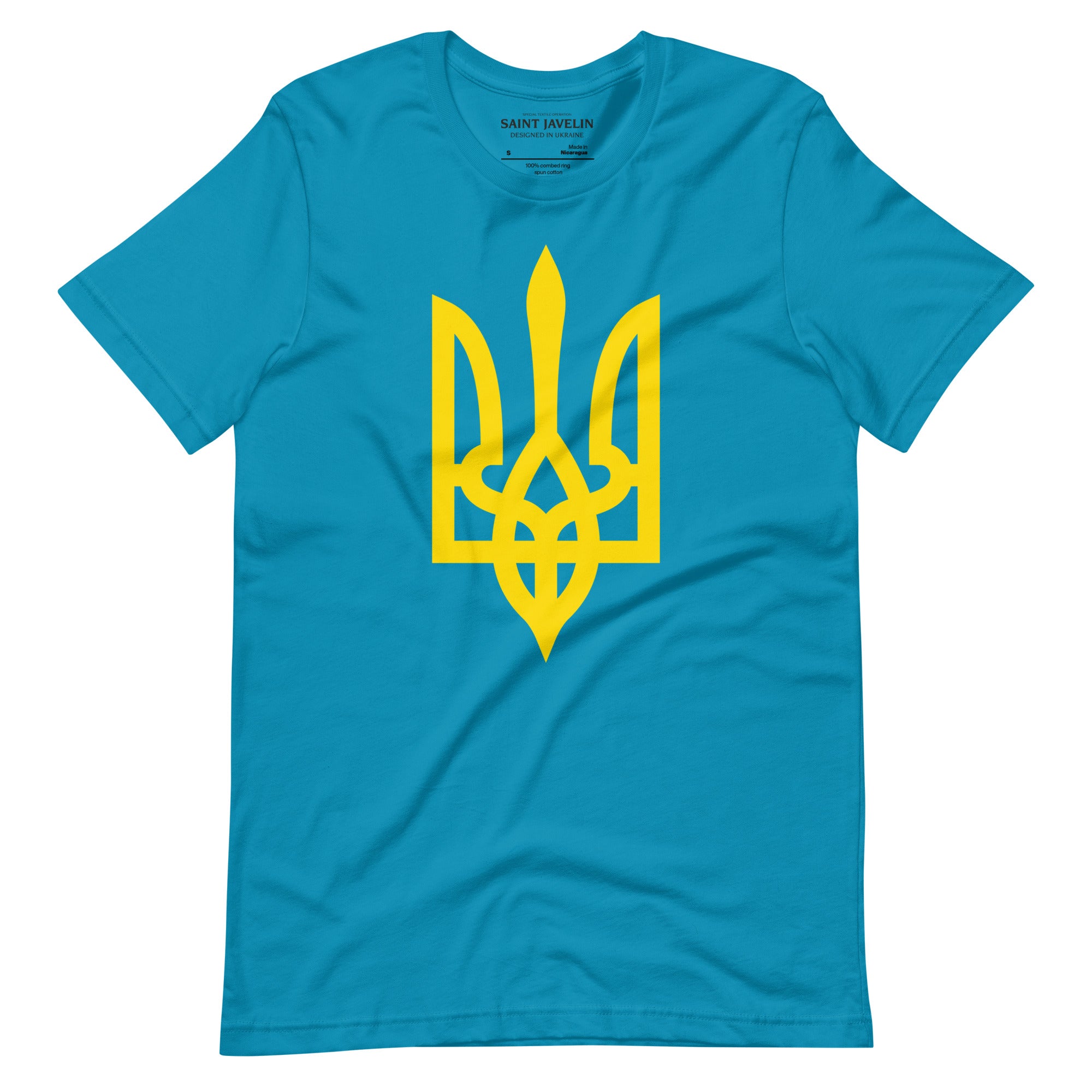 Yellow Tryzub - Adult TShirt - Saint Javelin