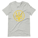 Yellow Tryzub Outline - Adult TShirt - Saint Javelin