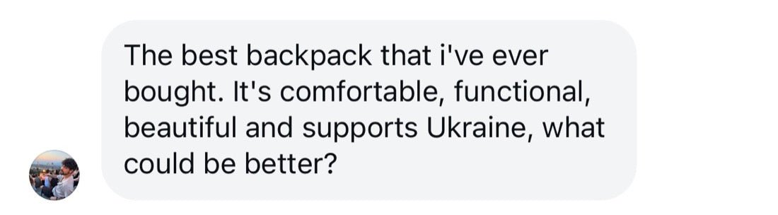 Direct message: the best backpack that I've ever bought